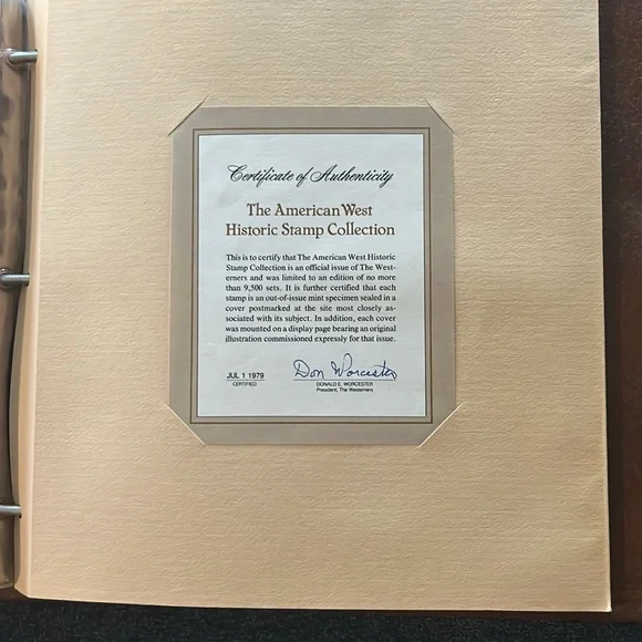 Vintage U.S.A. Stamp Collection Album